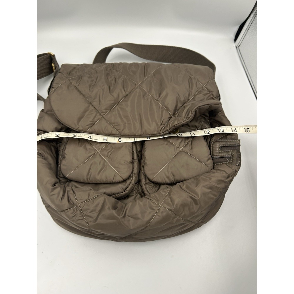 Sonia Rykiel Brown Quilted Shoulder/Crossbody Bag Gold Hardware Zip Snap Pockets - Picture 13 of 14